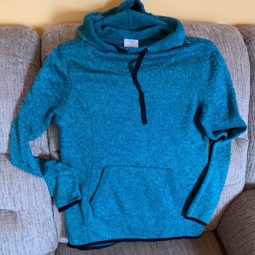 Danskin Now Teal Hoodie Sweatshirt